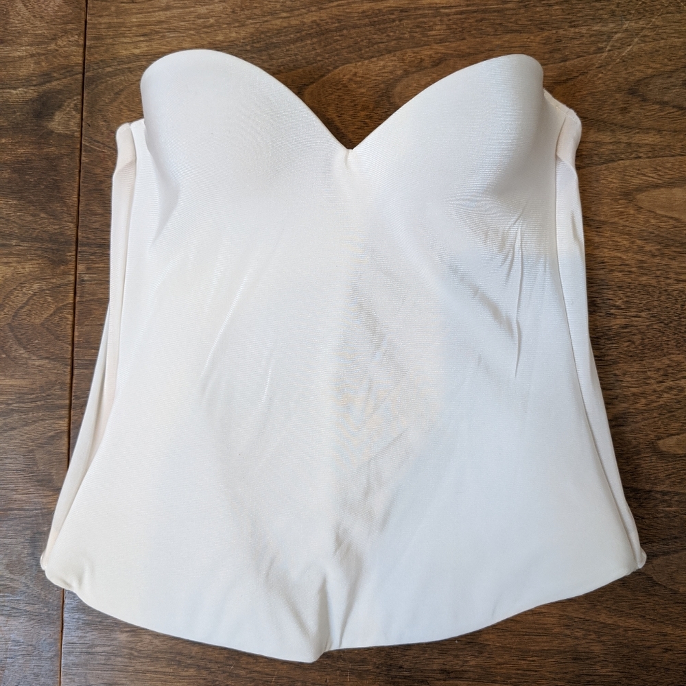 David's Bridal strapless corset bra